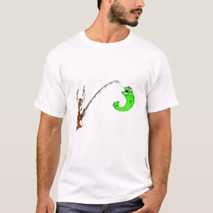 Camiseta T de pesca engraçado