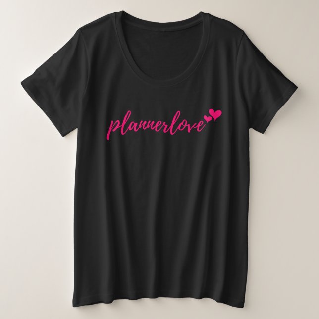 Camiseta T de Plannerlove - mais (Frente do Design)