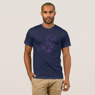 Camiseta T de Rex do arco-íris: Roxo