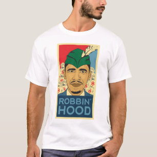 Camiseta T de Robin Hood da capa de Barack Obama! Caserna