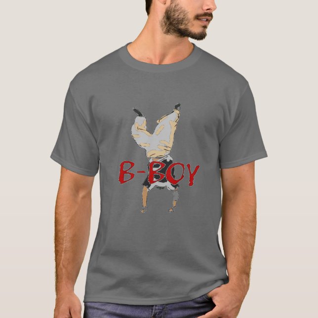 Camiseta T de ruptura do boy (Frente)