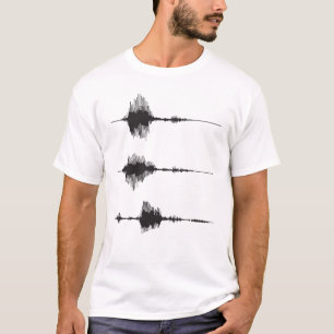 Camiseta T de Soundwaves dos registradores da montanha