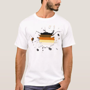 Camiseta T de Splat do orgulho do urso