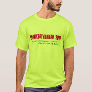 Camiseta T de Thanksgivukkah 2013 - homens