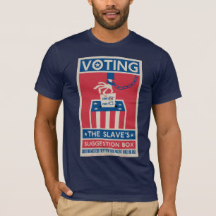 Camiseta T de votação