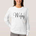 Camiseta T de Wifey da lua de mel<br><div class="desc">Presente de casamento perfeito para o seu amado sua lua de mel!</div>