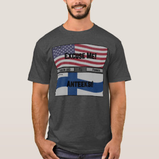 Camiseta T Desculpe retro