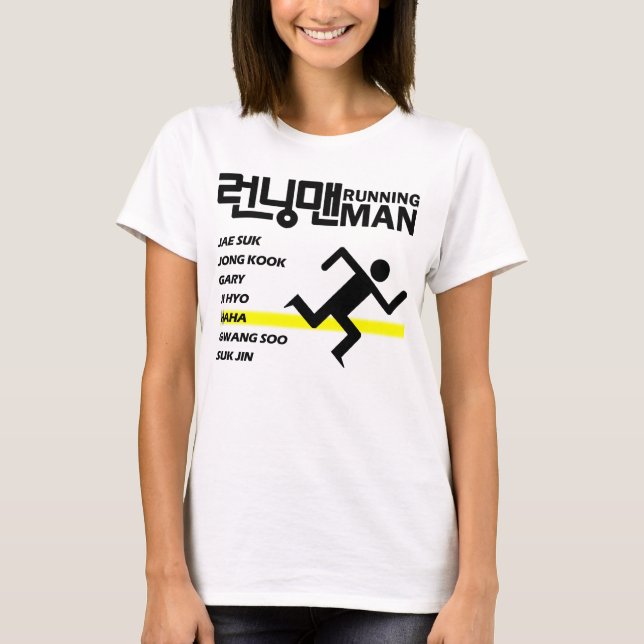 Camiseta T diagonal de HaHa - senhoras (Frente)