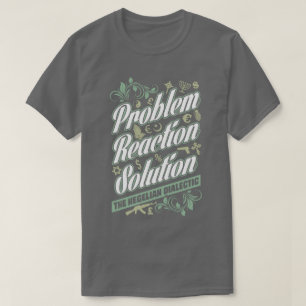 Camiseta T dialéctico hegeliano da solução da reação d