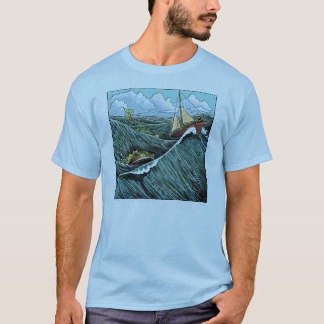 Camiseta T do animal do mar (Frente)