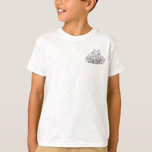 Camiseta T do animal dos meninos