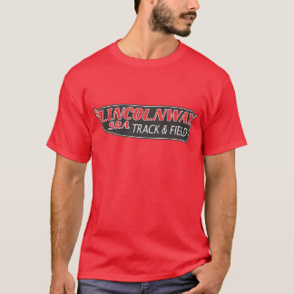 Camiseta T do atletismo - vermelho