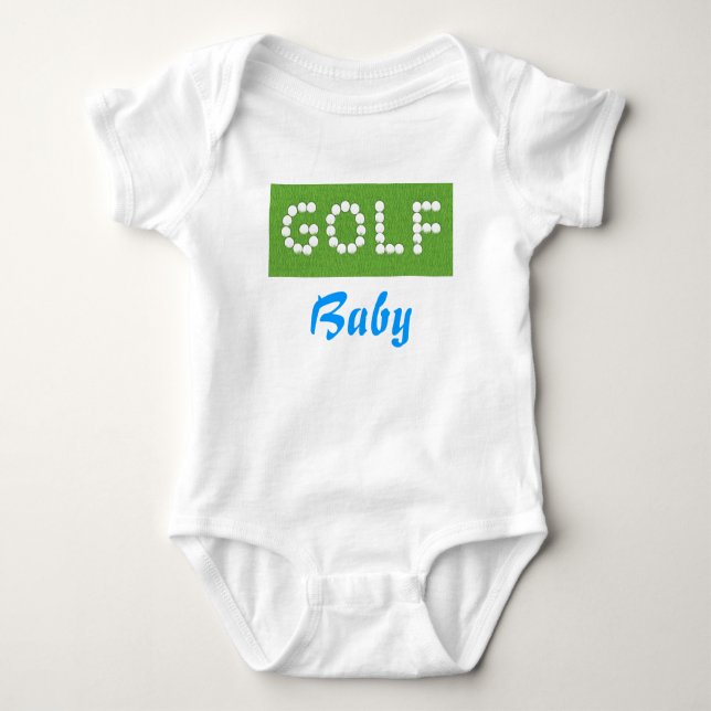 Camiseta T do bebê do golfe (Frente)
