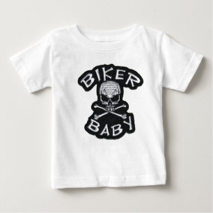 Camiseta T do bebê do motociclista