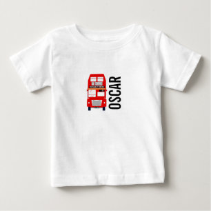 Camiseta T do bebê do ônibus de Londres