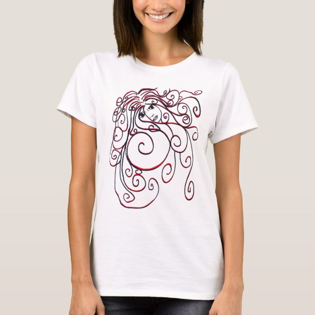 Camiseta T do bebê do redemoinho (Frente)