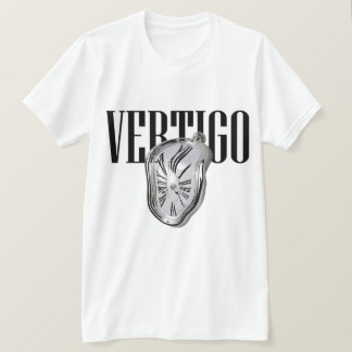 Camiseta T do branco da vertigem