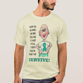CAMISETA T DO CÂNCER DE OVÁRIO