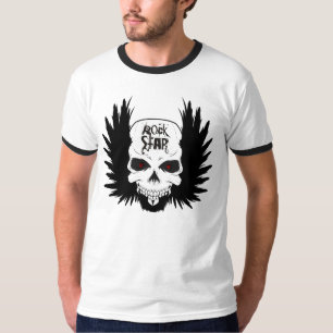 Camiseta T do crânio de RockStar