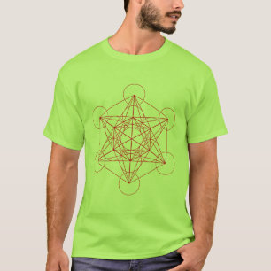Camiseta T do cubo de Metatron