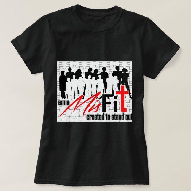 Camiseta T do desajuste (Frente do Design)