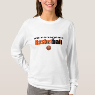 Camiseta T do esporte do basquetebol das mulheres