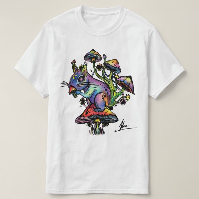 Camiseta T do esquilo (Frente do Design)