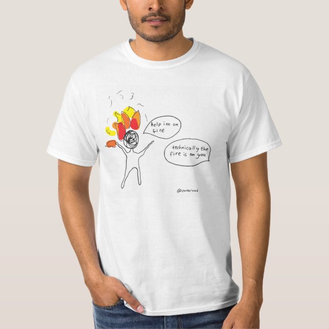 Camiseta T do fogo (Frente)