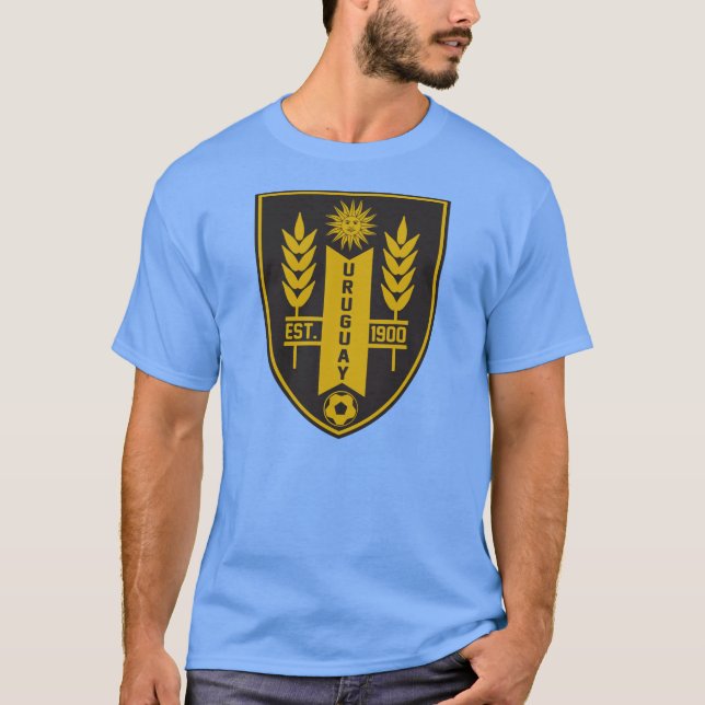 Camiseta T do futebol de Uruguai (Frente)