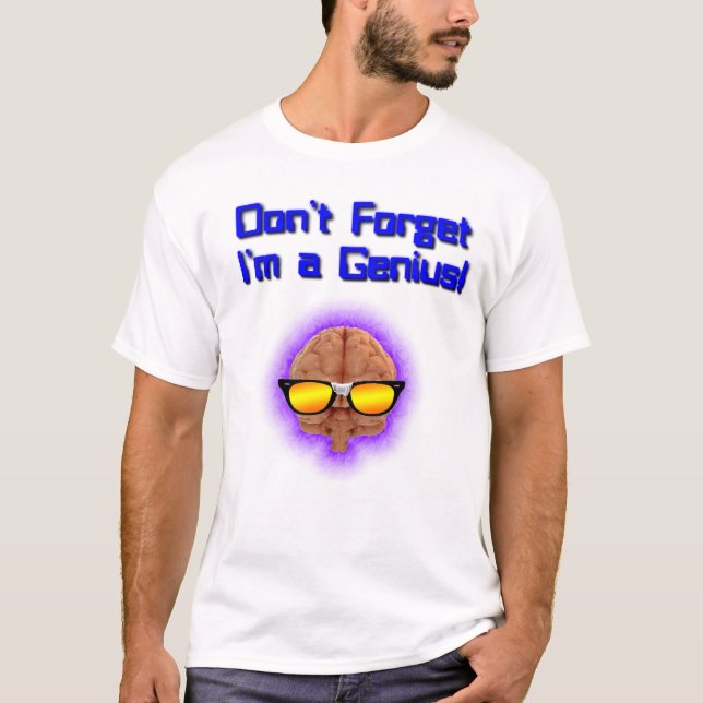 Camiseta T do gênio (Frente)