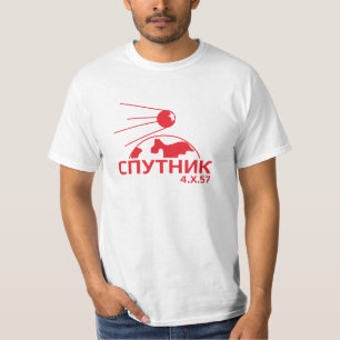 Camiseta T do gráfico de Sputnik