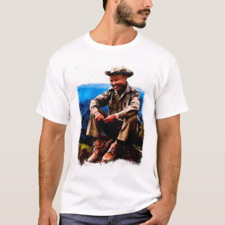 Camiseta T do gráfico do general Vang Pao Aguarela Arte