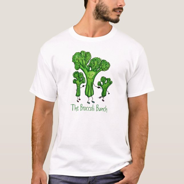 Camiseta T do grupo dos brócolos (Frente)