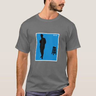 Camiseta T do iDrink - Powell cinzento - homens (preto &