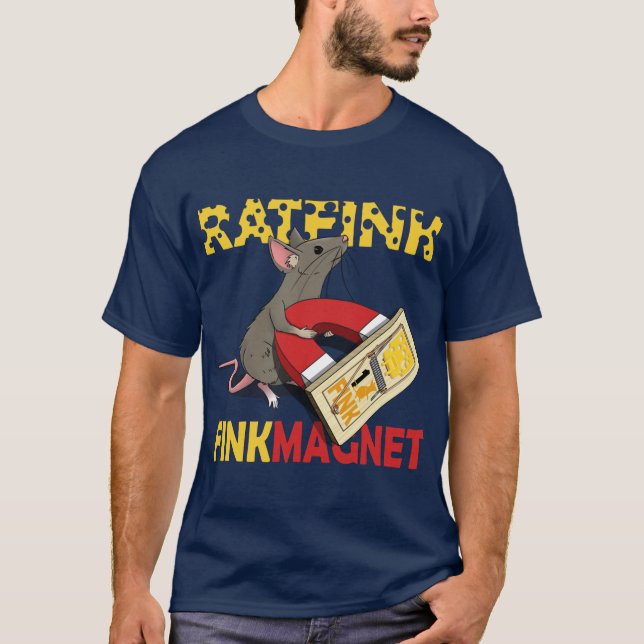 Camiseta T do ímã do Fink dos homens (Frente)