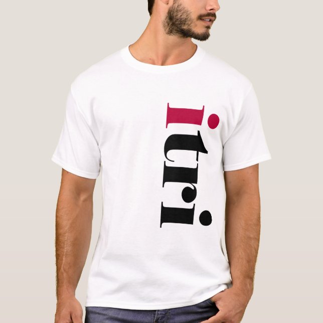 Camiseta T do itri dos homens (Frente)