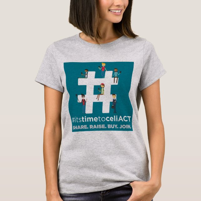 Camiseta T do #ItsTimeToCeliACT (Frente)