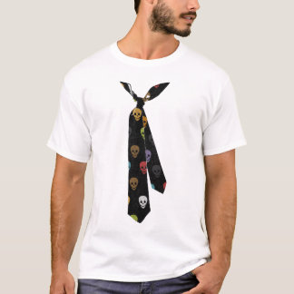Camiseta T do laço de Skullz
