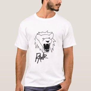 Camiseta T do leão de Rawr