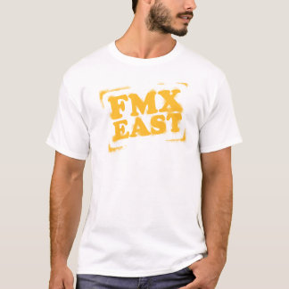 Camiseta T do leste do logotipo da velha escola FMX