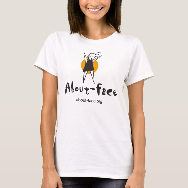 Camiseta T do logotipo da meia volta (Frente)