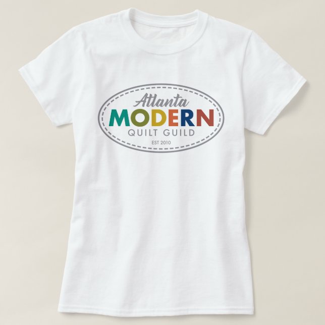 Camiseta T do logotipo de AMQG (Frente do Design)