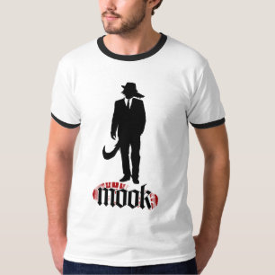 Camiseta T do logotipo do lobo de Mook
