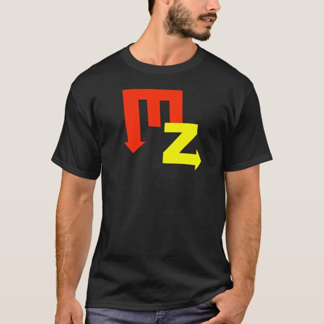 Camiseta T do logotipo do MZ (Frente)