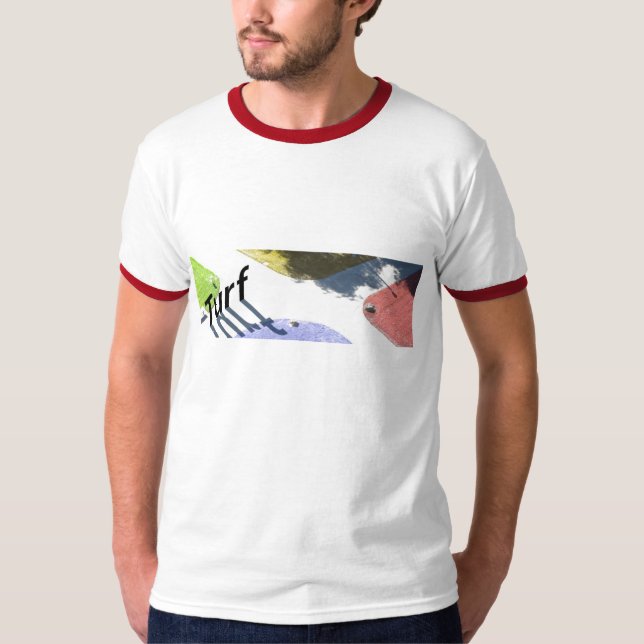 Camiseta T do logotipo do relvado (Frente)