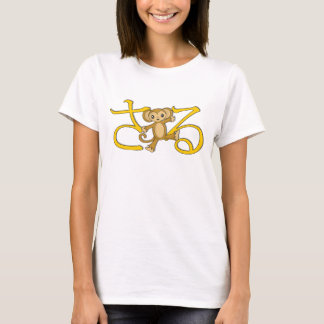 Camiseta T do macaco