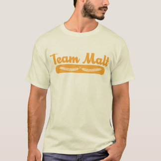 Camiseta T do malte da equipe