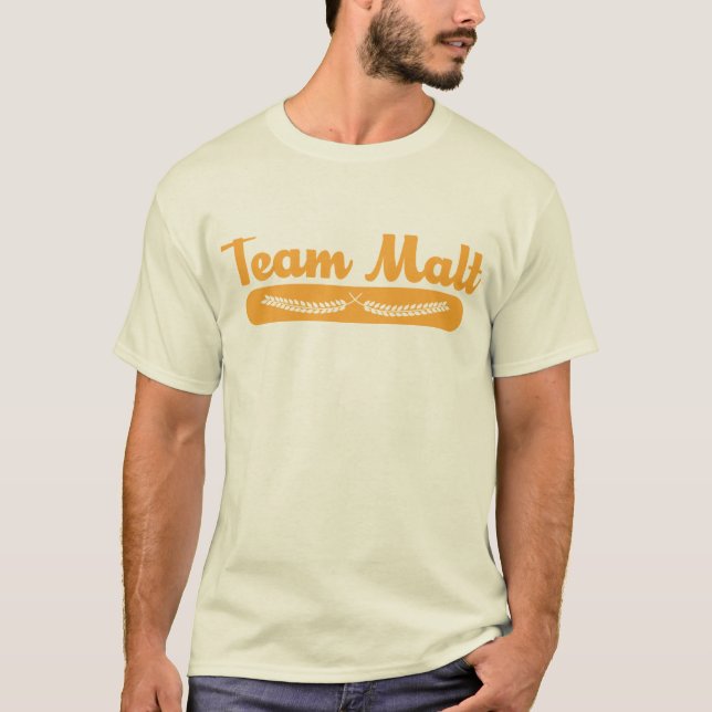 Camiseta T do malte da equipe (Frente)