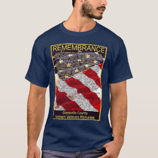 Camiseta T do monumento dos veteranos de Greenville County