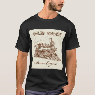 Camiseta T Do Motor De Vapor De Velho Tempo Muito 